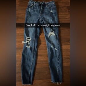 old navy straight leg jeans